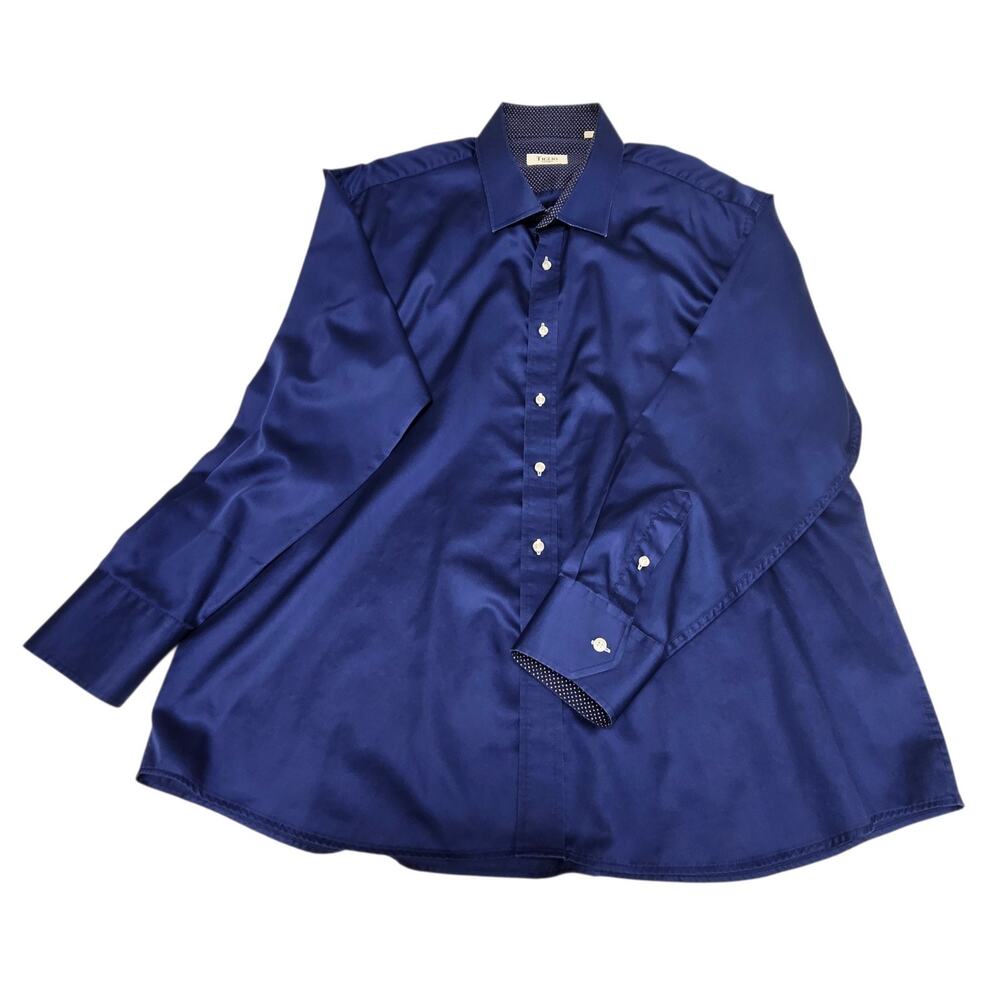 Tiglio Men's Long Sleeve Shirt 2X Blue